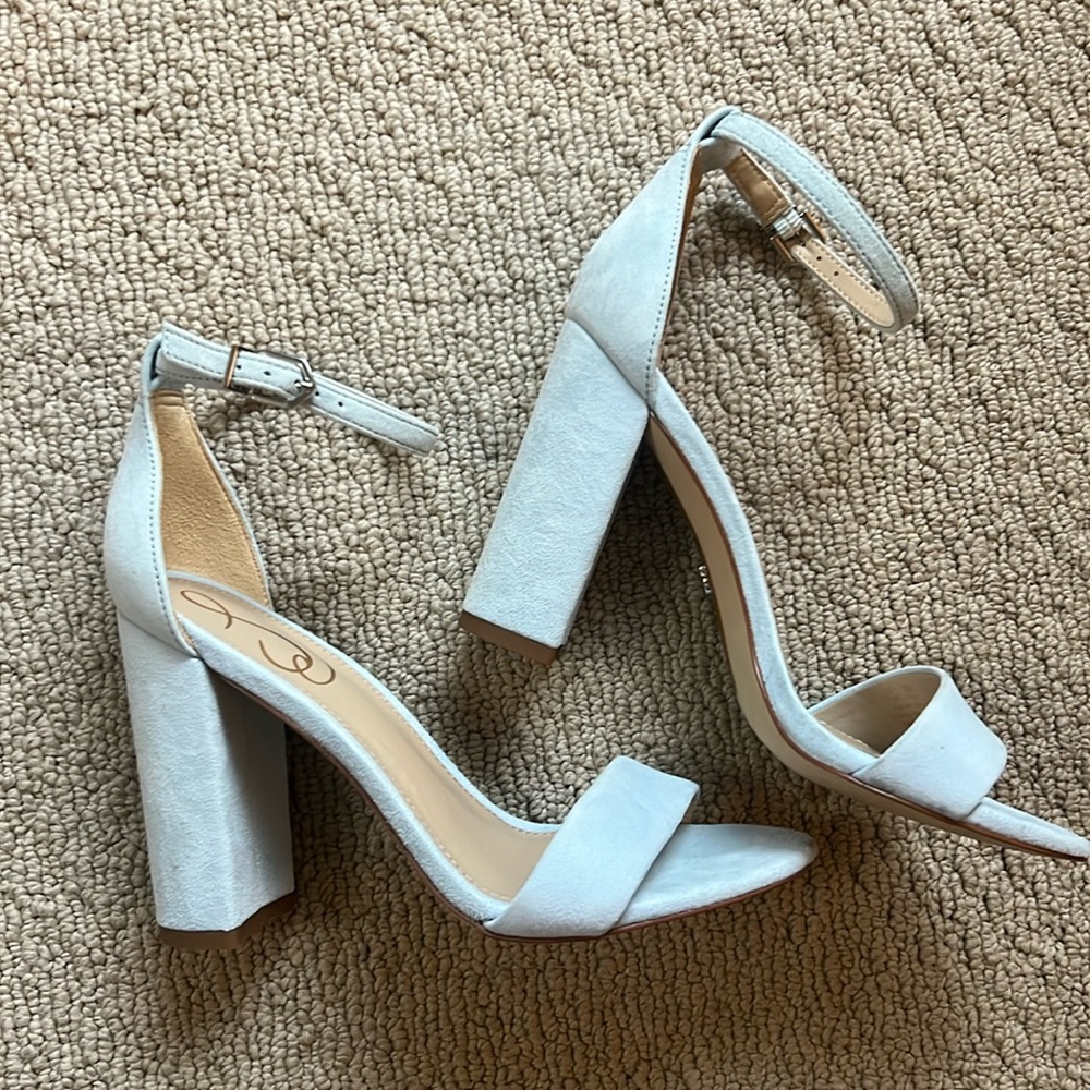 Sam Edelman Women's Yaro Heeled Sandal, Riviera Blue, 5.5